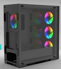 EMPOUSA EMG-17XB 4X120MM FAN RGB + Gaming ATX PSU YOK KUMAND VAR